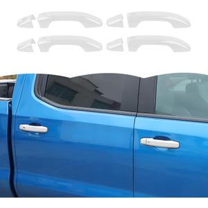 RT-TCZ Door Handle Trim Cover Decoration Exterior Accessories for Chevrolet Silverado/GMC Sierra 2019-2024,for Chevrolet Tahoe 2021-2024,for Suburban 2020-2024,for GMC Yukon 2021-2024 (White)