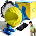 Golf Training Aid Ball and Armband, Golf Swing Trainer for Consistent Precise Swing, Fix Slicing, Scooping Chicken Wing, Golf Training Tool with Armband, Adjustable Lanyard, Storage Bag Golfer