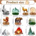 10 PCS Adventure Awaits Party Decorations Camping Table Toppers Let The Adventure Begin Centerpieces Happy Camper Honeycomb Balls Camping Honeycomb for True North Vbs Baby Shower Birthday Party Decor