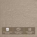 Madison Park Daybed Cover Set Damask Quilted Cover for Daybeds, All Season, Pre-Washed Cotton-Filled Coastal Bedding with Scallop Edge, Shams, Bedskirt, Dcor Pillows, Tuscany, Daybed Khaki 6 Piece, 75"x39"