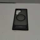 TORRAS Strong Magnetic & Seamless Stand for Samsung Galaxy S24 Ultra Case, Fit for MagSafe, Mil-Grade Drop Protection, Kickstand for Samsung Galaxy S24 Ultra Case, Translucent Back/Black Edge