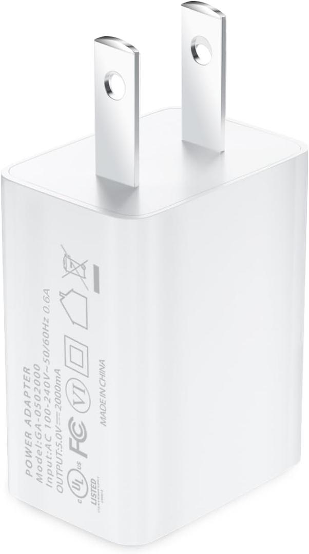 Power Adapter for Wyze Cam,Google Nest cam,USB Wall Charger for Blink Mini Pan,Oculus Ring Spotlight Stick Cam,Arlo Pro.Indoor Outdoor Security Camera Plug Cord for Amazon Cloud Cam,Fire Tablets 5V 2A