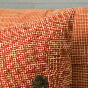 MIULEE 18x18 Inch Orange Decorative Linen Throw Pillow Covers and 18x18 Inch Pillow Inserts Bundle- Perfect Decoration for Living Room Bedroom Couch Sofa pack of 2