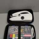 Handheld Sewing Machine Heavy Duty, with Blue Leather Storage Case and 110-Piece Sewing Kit, Mini Portable, Ideal for Adults & Beginners, Complete Set of Quick Home Clothing Repair Tools, Good Gift