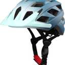 Kids Bike Helmet, 2 Size Adjustable for Youth Toddler Boys & Girls 3-5-8-10-12-14 Years, Child Helmets with Visor for Skating Cycling Scooter (Blue-White Gradient, M: 54-58 cm / 21.3"-22.8")
