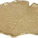Metal Jewelry Dish, Small Leaf Shaped Ring Holder Jewelry Organizer, Trinket Dish Vanity Tray for Dresser Christmas Birthday Wedding Gifts