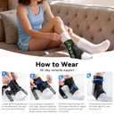 Upgraded Ankle Brace for Sprained Ankle [Stronger Support & Ultra Breathable] Ankle Support with Side Stabilizing Pads, Adjustable Quick Lace Up Ankle Stabilizer for Injury Recovery, Sports, Men&Women