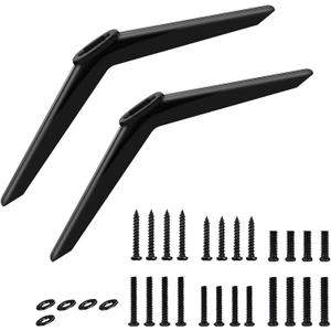 Rimous TV Stand Legs for TCL Roku TV Legs Replacement Compatible with 28in 32in 40in 43in 49in 50in 55in 65in TCL Roku TV Stand Legs Base Feet with Screws Easy Install