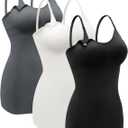 Women's Seamless Nursing Tank Tops for Women Breastfeeding Maternity Cami Bra (Large, 3pack)
