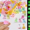 Tiny Resin Animals to Hide 100 Pcs Mini Resin Animals Bulk for Miniature Fairy Garden Accessories Micro Landscape Aquarium Potted Decoration