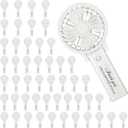 Glooglitter 50 Pcs Battery Wedding Mini Handheld Fan Bulk Personal Portable Hand Held Small Hand Fan for Wedding Party Bachelorette Party Favor (Classic), 7.48 x 3.54 x 1.38 inches/ 19 x 9 x 3.5 cm