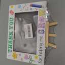 Teacher Picture Frame, Thank You for Helping Me Grow 4x6 Photo Frames, Small Wooden Photo Frame with Easel Stand, Teacher Appreciation Gifts for Table Decor Display -R04