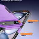 Magnetic for iPhone Air Case [Compatible with MagSafe] [Shockproof] [Heavy Duty Protection] Pocket-Friendly & Tough Non-Slip Protective Phone Cover for iPhone Air 6.5", Purple
