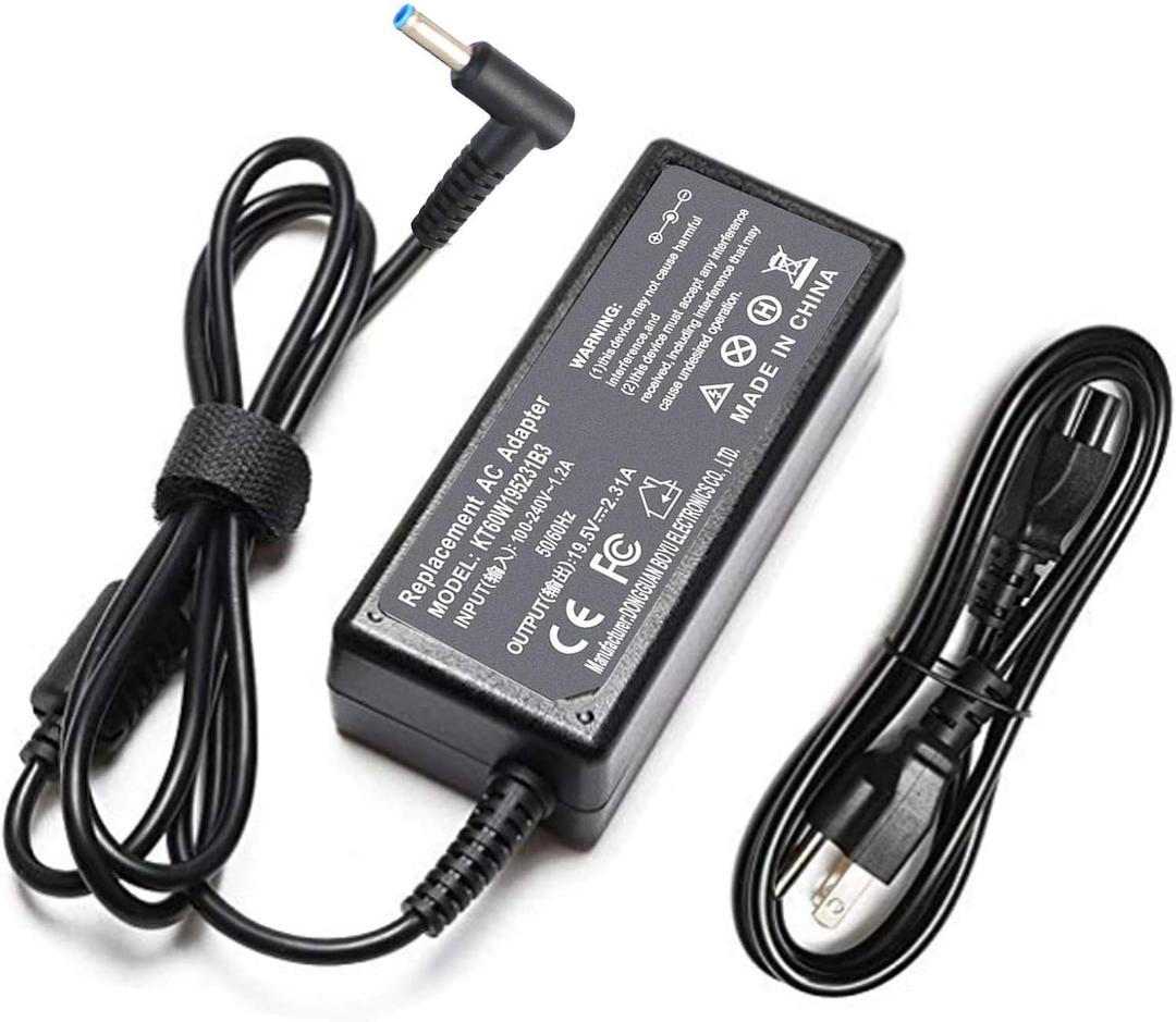 19.5V 2.31A 45W Charger for HP is 13252 60950-1 for HP Pavilion x360 742436-001 L25296-001 L25296-002 L25296-003 741727-001 Smart Blue Tip Power Adapter