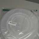 RooTrimmer 5 Pack 14 Inch Clear Plant Saucers for Pots,Heavy Duty Thick Plastic Plant Trays,Sturdy Water Catch Drip Trays for Indoor & Outdoor Plants