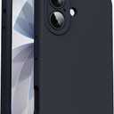 Supdeal Liquid Silicone Case for iPhone 17 - [Camera All-Round Protection] [Soft Microfiber Lining Anti-Scratch] 4 Layer Full Covered Shockproof Gel Rubber Phone Case Cover, 6.3", Black