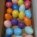 Civaner Easter Egg Decorating DIY Kit with Gold Leaf Foil - 24 Plastic Eggs, 24 Foil Sheets, Glue and Brush for Crafts, Gold Leaf Easter Decorations for Hunt Holiday Fun(Colorful)
