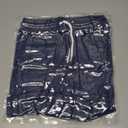 Haloumoning Boys Corduroy Shorts Kids Casual Elastic Waist Drawstring Summer Shorts with Pockets 5-14 Years (9-10 Years, Navy Blue)