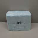 Basics LeakProof Dog and Puppy Potty Training Pee Pads with QuickDry 5Layer Super Absorbent Design, Regular Size 22 x 22 inch, Blue & White, 100 Count