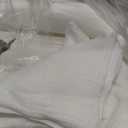 EMME Muslin Duvet Cover Queen Size Cream White, 100% Cotton Linen Like Comforter Cover Soft Breathable Lightweight Gauze Duvet Cover with 2 Pillowcases, 90"x90"