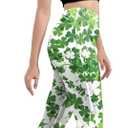 St Patricks Day Bell Bottoms Leggings for Womens, High Waisted Printed Flare Legging Plus Size Bell Bottoms Green Pants (M)