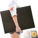 MOTEERLLU A2 Storage Book Suitable for 22x15 inches Diamond Paintings,Diamond Art Kit Storage Container with 30 Pocket Sleeves,Portfolio Folder for Artwork (Black)