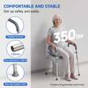 Loyoda Toilet Seat Riser with Handles, Raised Toilet Seat for Seniors with Adjustable Height & Width, 400 lb Capacity Handicap Elevated Toilet Seat for Elderly, Pregnant, Fit Any Toilet