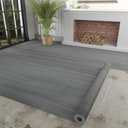 Oxdigi Vinyl Flooring Roll 107 sq.ft | 3'4"W x 32'10"L, PVC Leather-Like Linoleum Floor Covering, Waterproof Durable Heavy Vinyl, Easy to Install with Tape, Removable- No Adhesive Backing, Smoky Ash