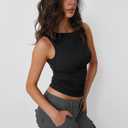 Trendy Queen Women Going Out Summer Tank Tops Spring Casual Basic Cute 2026 Sleeveless Shirt Vacation Fashion Outfit Clothes, Small 