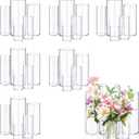30pcs Glass Vase Cylinder Vases for Centerpieces Small Flower Glass Vases Home Decor Centerpiece Table Clear Flower Vase Decorations for WeddingHoliday 4,6,7.5,8,10 Inch Tall
