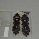 CEYMIO Mortise Lock Door Knob Plate for Interior Doors 2 Pack Antique Oil Rubbed Bronze Door Lock Cover Handle Vintage Old Style Door Knob Conversion Kit