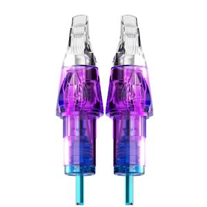 CNC Tattoo Cartridge Needles 20Pcs #12(15RM) Standard 0.35mm Round Magnum M-Taper Disposable Cartridges with Membrane EN04B-20-1215RM-M