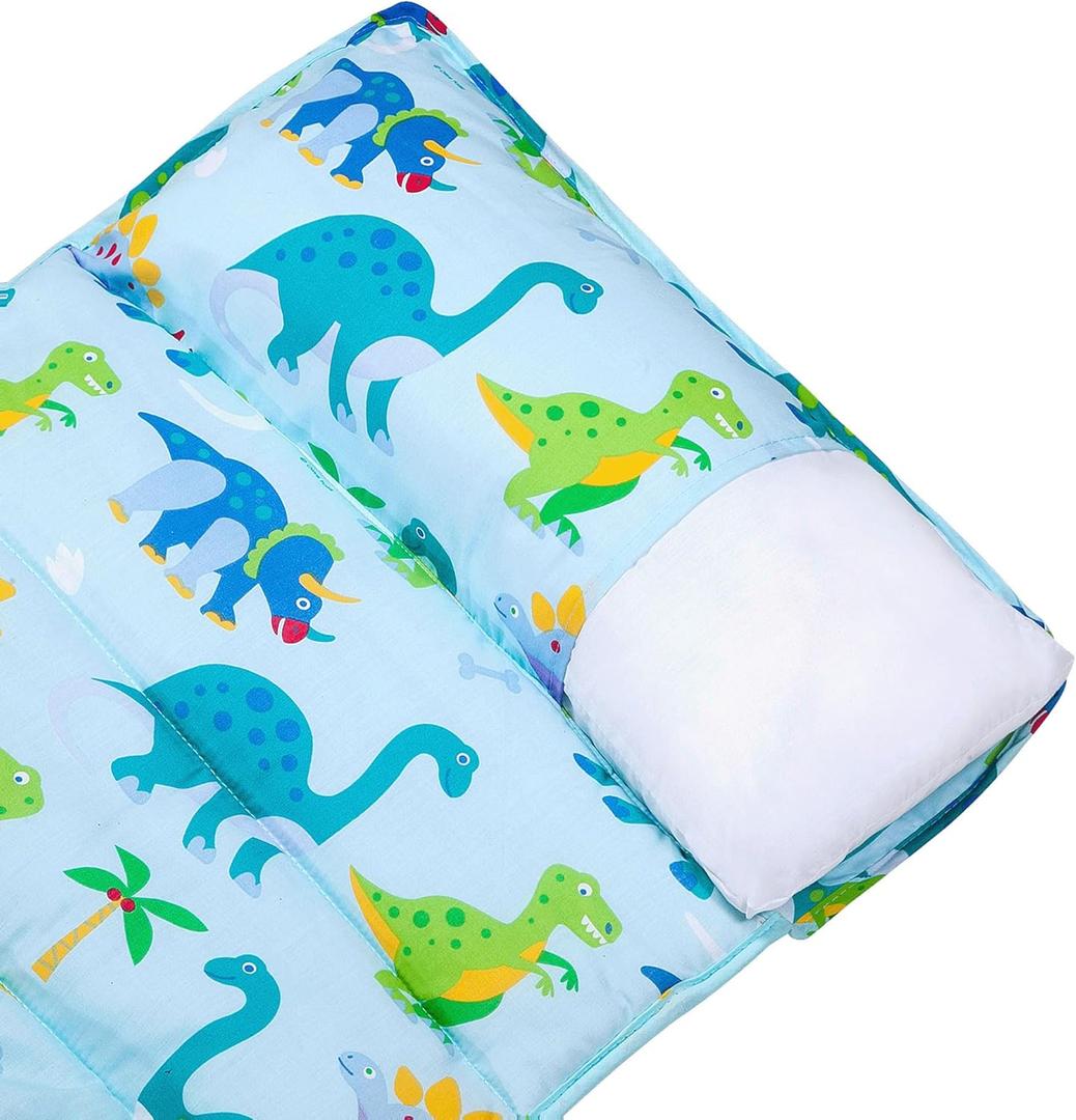 Wildkin Kids Nap Mat Pillow  Soft Cotton Blend, Removable, Fits Wildkin Nap Mats (White)