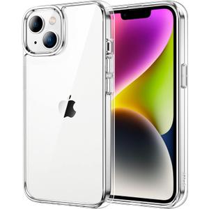 JETech Case for iPhone 14 Plus 6.7-Inch, Non-Yellowing Shockproof Phone Bumper Cover, Anti-Scratch Clear Back (Clear)
