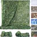 Sposuit Camo Netting - Camouflage Net 10x20 20x20 10x10 5x10 5x20, Military Camo Netting for Hunting Bulk Roll, Camo Tarp Sunshade Net for Party Decorations, Sunshade, Camping Ghillie Netting