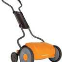 Fiskars Push Mower - 17" Cut Width Manual Reel Mower with No Motor - Grass Cutter with Steel Blades that Stay Sharp - Eco-Friendly Cordless Grass Trimmer for Lawn Care