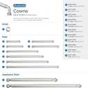 Amerock Cowrie 1-1/8 inch (29mm) Diameter Polished Nickel Cabinet Knob, BP37700PN