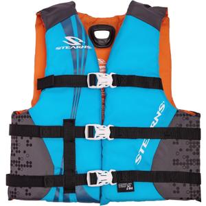 STEARNS Life Jacket for Kids Weighing 50-90lbs, USCG-Approved Type III Life Vest for Children, Youth PFD for Boating, Swimming, Beach, Pool, & Watersports