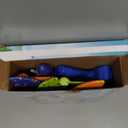 Fuwidvia 3 Pack Airplane Launcher Toys, 13.2'' LED Foam Glider Plane Toy for Boys, 2 Flight Modes Outdoor Flying Toys Birthday Gifts for Boys Girls 4 5 6 7 8 9 10 11 12 Year Old (Blue&Green&Orange)