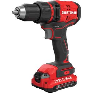 CRAFTSMAN V20 Cordless Drill/Driver Kit, 1/2 inch, Battery and Charger Included (CMCD710C1)