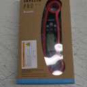 KIZEN Instant Read Meat Thermometer Digital - Food Thermometer for Cooking, Grill, Oven, BBQ - Waterproof and Backlit Display (Red/Black)