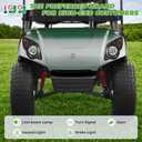 10L0L Golf Cart Street Legal Light Kit for Yamaha G29 Drive 2007-Up Gas/Electric, 12V Deluxe Headlights & Taillights with Turn Signals, Horn, Brake Lights & Harness