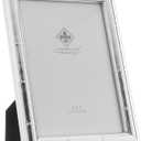 Silver Picture Frame - Bamboo Design - 5x7