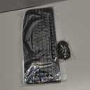 Wireless Keyboard and Mouse Combo, Full-Sized 2.4GHz Wireless Keyboard with Comfortable Palm Rest and Optical Wireless Mouse for Windows, Mac OS PC/Desktops/Computer/Laptops (Black)