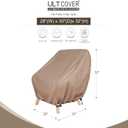 ULTCOVER Waterproof Patio Chair Cover Outdoor Lounge Deep Seat Single Lawn Chair Cover 2 Pack Fits Up to 28W x 30D x 32H inches