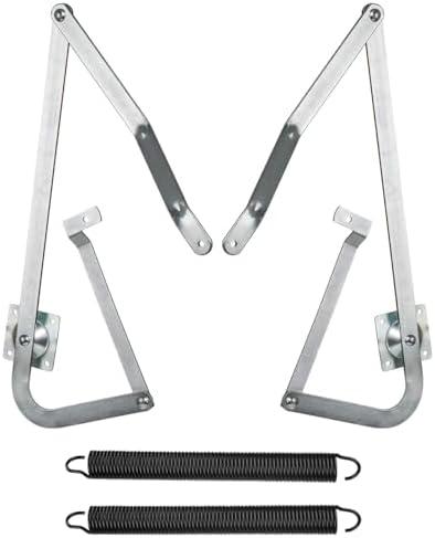 Sconva 55-2 Attic Ladder Hinge Arms with Springs Replacement Kit Compatible with Werner Mk5, WU2210, W2208, W2210 Attic Ladders Parts, Fits for Werner Attic Ladders Manufactured After 2010