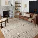 Loloi Darby Collection DAR-06 Sand/Dk. Grey 5'-3" x 7'-6" Area Rug