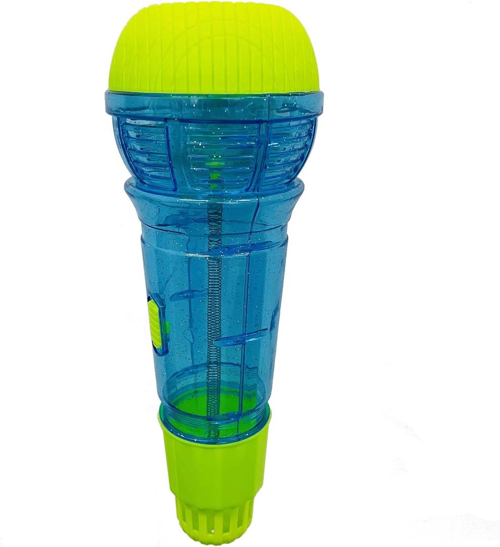 Lolakee Echo Mic for Kids Lightweight Music Singing Toys Speech Therapy Feedback Toy, Fun Supplies for Birthday, Picnic, BBQ, Holiday Party(No Battery Needed) (Bule) (Blue)