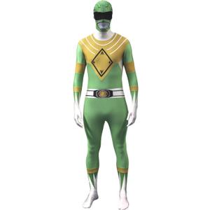 Morph Green Power Ranger Costume, Power Ranger Costume Adult, Adult Power Ranger Costumes Green, Funny Costumes for Adults (Medium)