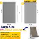 3-Flap Large Pet Door Replacement Insulation Flap with Flap Clamp, Flap Back Plate & Screws, Compatible with Large PetSafe Extreme Weather Aluminum Pet Door, PAC11-11039 (Smoky Translucent)